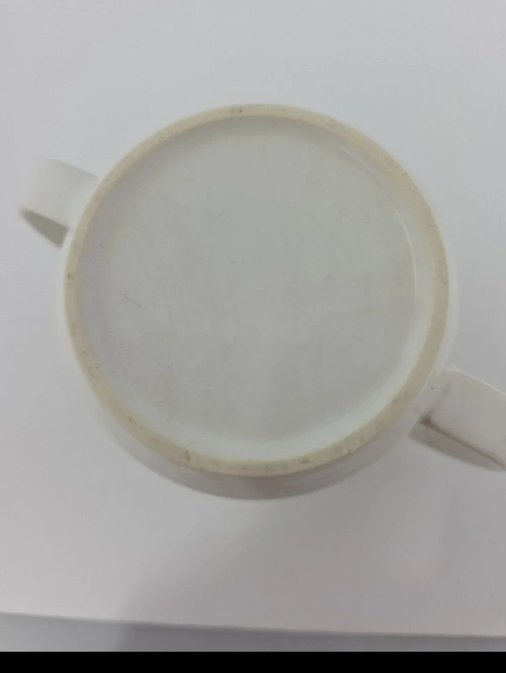 Vintage Teddy Bear Double Handle Ceramic Child Mug Nursery Baby Training Cup